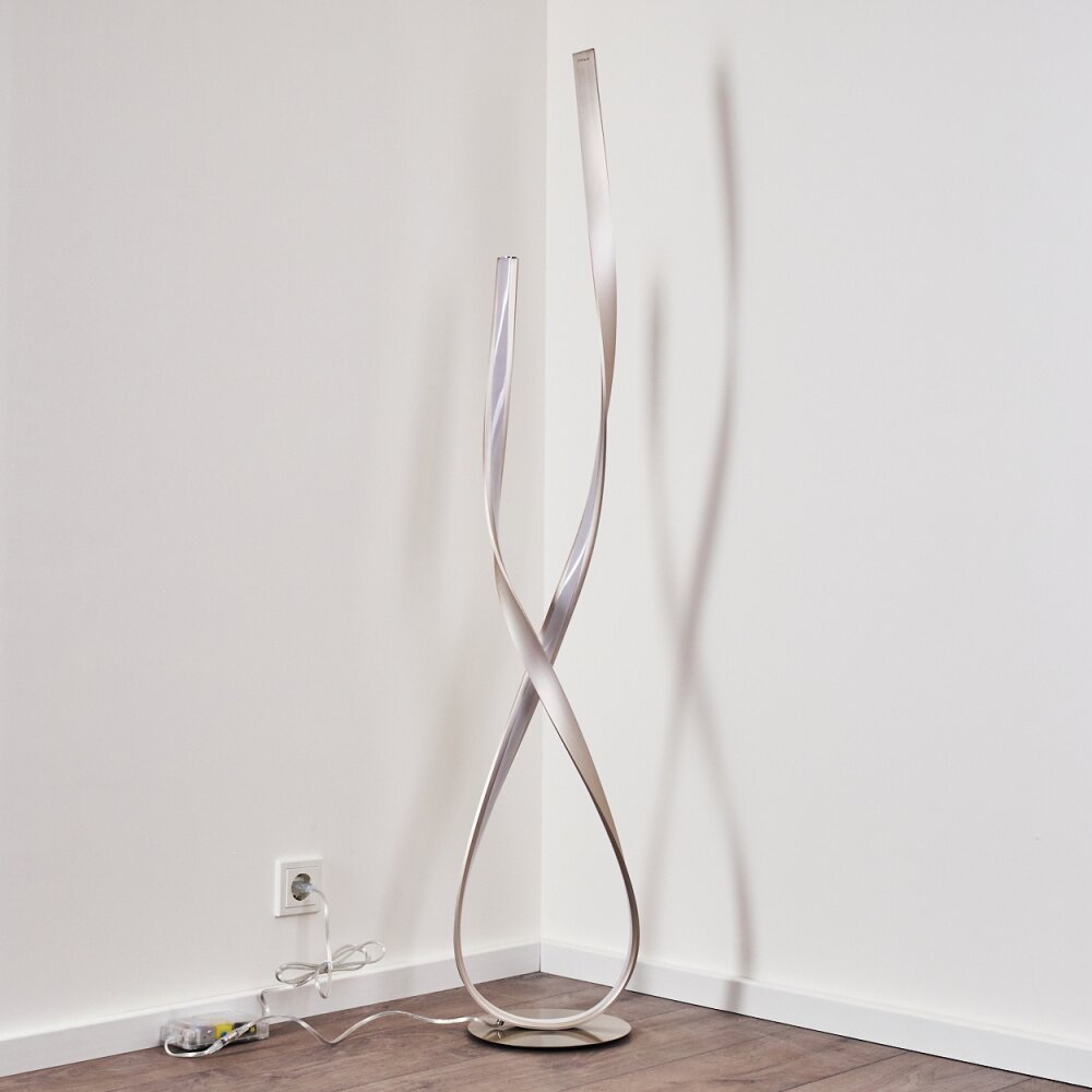Medle Staande lamp LED Nikkel mat, 1-licht